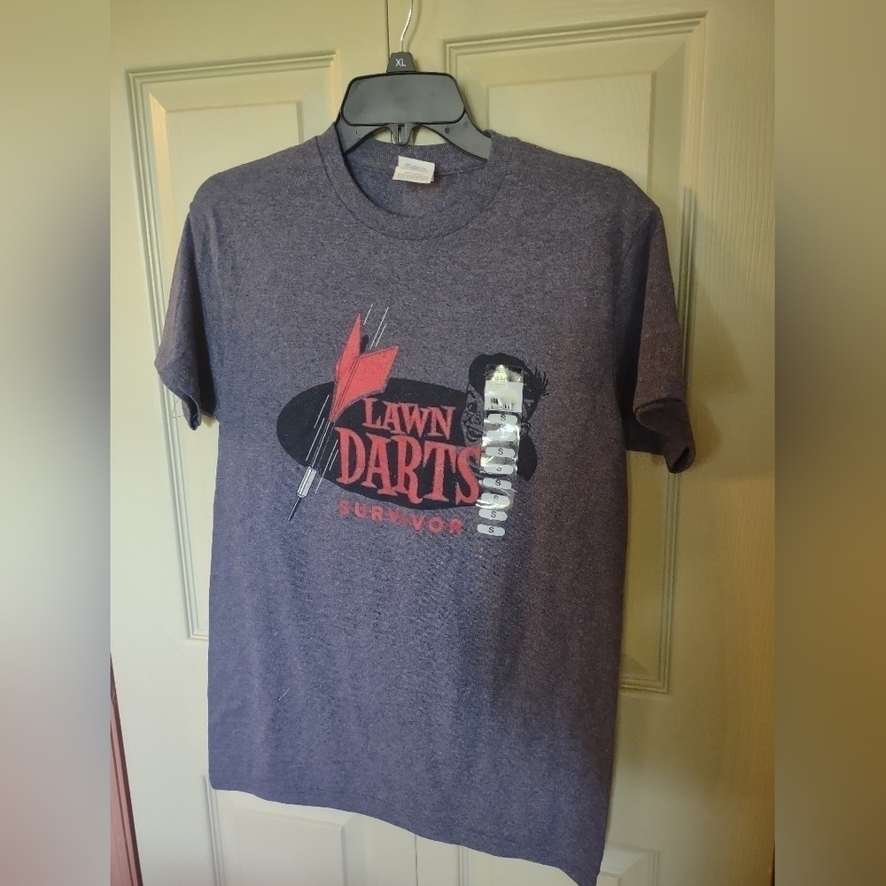 New with tags men's size small graphic t-shirt lawn dart survivor